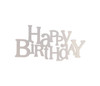 Metal Wall Art: 'Happy Birthday' Metal Words - Cutout for Home Decor