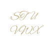 Unfinished Wooden Letters in ALEX BRUSH Font Style
