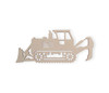 Bulldozer Decor: Unfinished Wooden Wall Hanging for Boys