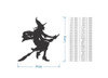 Wooden Halloween Decor: Witch on Broom