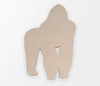 Gorilla Wooden Shape: Unfinished Wall Art for Home Decor