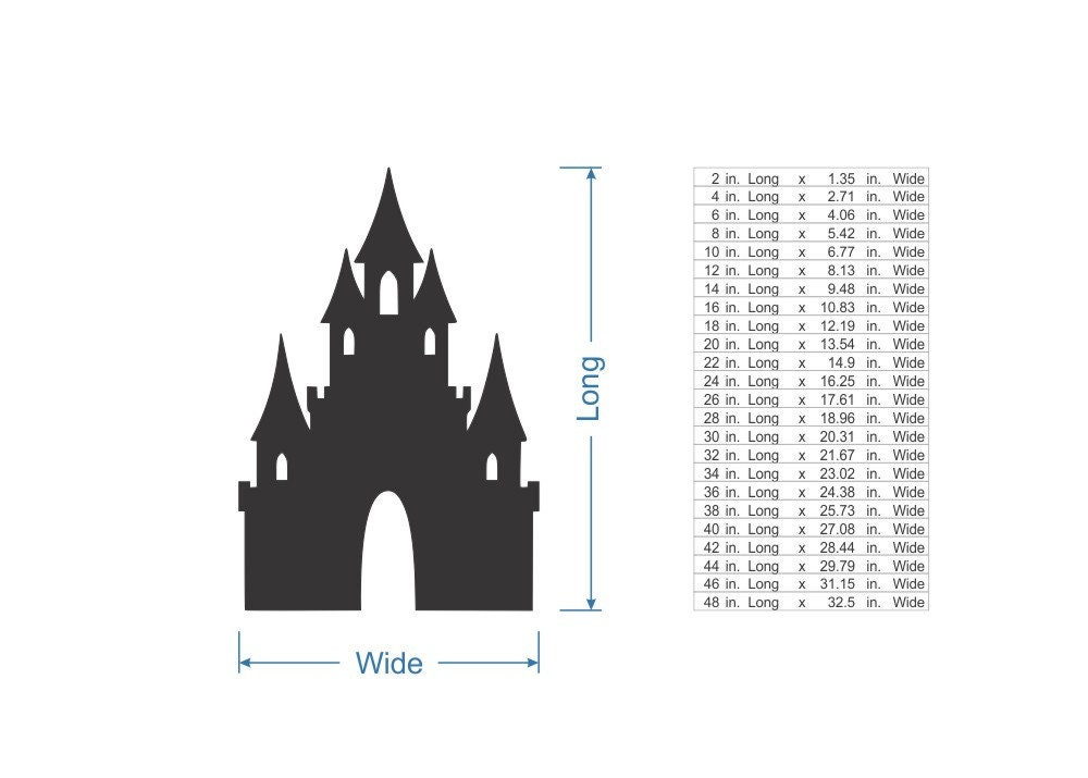 cinderella castle stencil