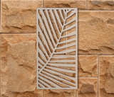Wood Palm Leaf Lattice: Mandala Wall Art & Decor