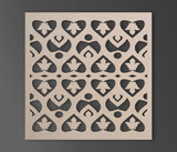 Wood Leaf Lattice: Mandala Wall Art & Decor