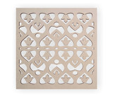 Wood Leaf Lattice: Mandala Wall Art & Decor