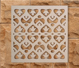 Wood Leaf Lattice: Mandala Wall Art & Decor