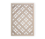 Criss Cross Pattern Wooden Cutout: Artful Wall Decor