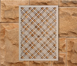 Criss Cross Pattern Wooden Cutout: Artful Wall Decor