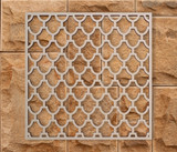 Wood Roof Shingle Fretwork Panel: Mandala Wall Art & Decor