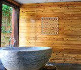 Wood Roof Shingle Fretwork Panel: Mandala Wall Art & Decor