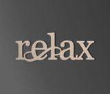 Relax Wall Decor Cutout: Unwind in Style