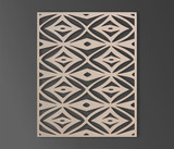 Rug Pattern Wooden Cutout: Stylish Wall Art & Decor
