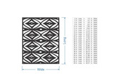 Rug Pattern Wooden Cutout: Stylish Wall Art & Decor