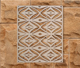 Rug Pattern Wooden Cutout: Stylish Wall Art & Decor