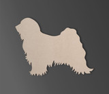 Tibetan Terrier Dog Wall Art - Silhouette Cutout
