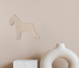 Wooden Schnauzer Dog Wall Art - Silhouette Cutout