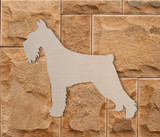 Wooden Schnauzer Dog Wall Art - Silhouette Cutout