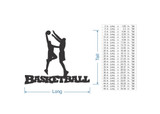Basketball Player Silhouette - Cutout, Home Decor
