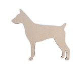 Wooden Dog Wall Art Silhouette Cutout - Rat Terrier - Pet Lover Gift