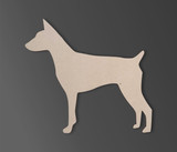 Wooden Dog Wall Art Silhouette Cutout - Rat Terrier - Pet Lover Gift