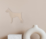 Wooden Dog Wall Art Silhouette Cutout - Rat Terrier - Pet Lover Gift