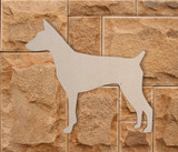 Wooden Dog Wall Art Silhouette Cutout - Rat Terrier - Pet Lover Gift