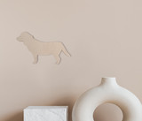 Wooden Dog Wall Art - Queen Elizabeth Pocket Beagle Silhouette