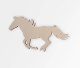 Wooden Shape Mustang Horse - Wooden Cutout, Wall Art