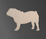 English Bulldog Wooden Dog Wall Art - Gift for Pet Lover