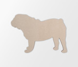 English Bulldog Wooden Dog Wall Art - Gift for Pet Lover