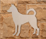 Wooden Canaan Dog Wall Art | Dog Silhouette Cutout | Gift for Pet Lover