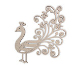 Peacock Flourish Decor Wooden Cutout | Wall Art | Home Decor