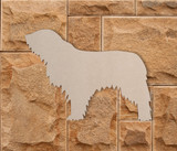 Wooden Komondor Wall Art | Dog Silhouette Cutout