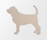 Wooden Bloodhound Wall Art | Dog Silhouette Cutout | Gift for Pet Lover