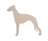 Wooden Whippet Wall Art | Dog Silhouette Cutout | Gift for Pet Lover