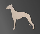 Wooden Whippet Wall Art | Dog Silhouette Cutout | Gift for Pet Lover