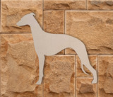 Wooden Whippet Wall Art | Dog Silhouette Cutout | Gift for Pet Lover