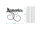 MEMORIES Wall Decor Word | Home Decor | Various Sizes