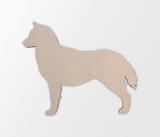 Wooden Siberian Husky Wall Art | Dog Silhouette Cutout | Gift for Pet Lover