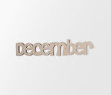 December Wall Decor Word - Cutout, Home Decor