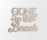 Beach Decor Wall Hanging Word Cutout "Gone To The Beach"