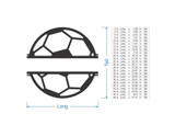 Custom Wooden Soccer Ball Family Name Sign - Cutout, Home Decor