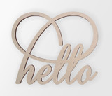 Wall Decor Word Cutout "Hello" - Home Decor
