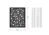 Abstract Geometric Lattice Panel - Wooden Cutout, Wall Art, Home Decor