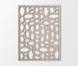 Wooden Abstract Oval Lattice Panel - Wall Art, Home Decor, Wall Hanging