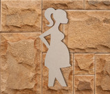 Pregnant Woman Wooden Shape - Cutout, Wall Art, Home Decor