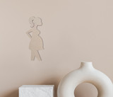 Pregnant Woman Wooden Shape - Cutout, Wall Art, Home Decor