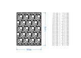 Rounded Square Fretwork Panel - Mandala Wood Wall Art for Home Decor