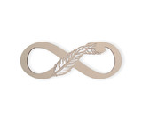 "Infinity Feather" Wooden Sign - Cutout, Wall Art, Home Decor