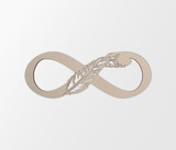 "Infinity Feather" Wooden Sign - Cutout, Wall Art, Home Decor